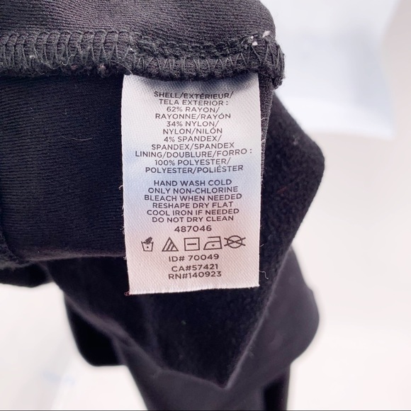 LOFT Black Long Sleeve Wrap Dress Size LP - Picture 6 of 7